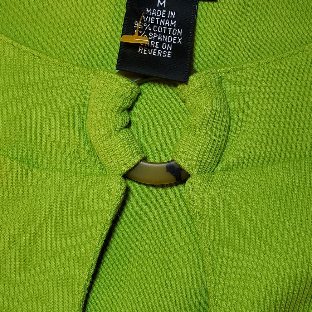 Rafaella Green Knit Top